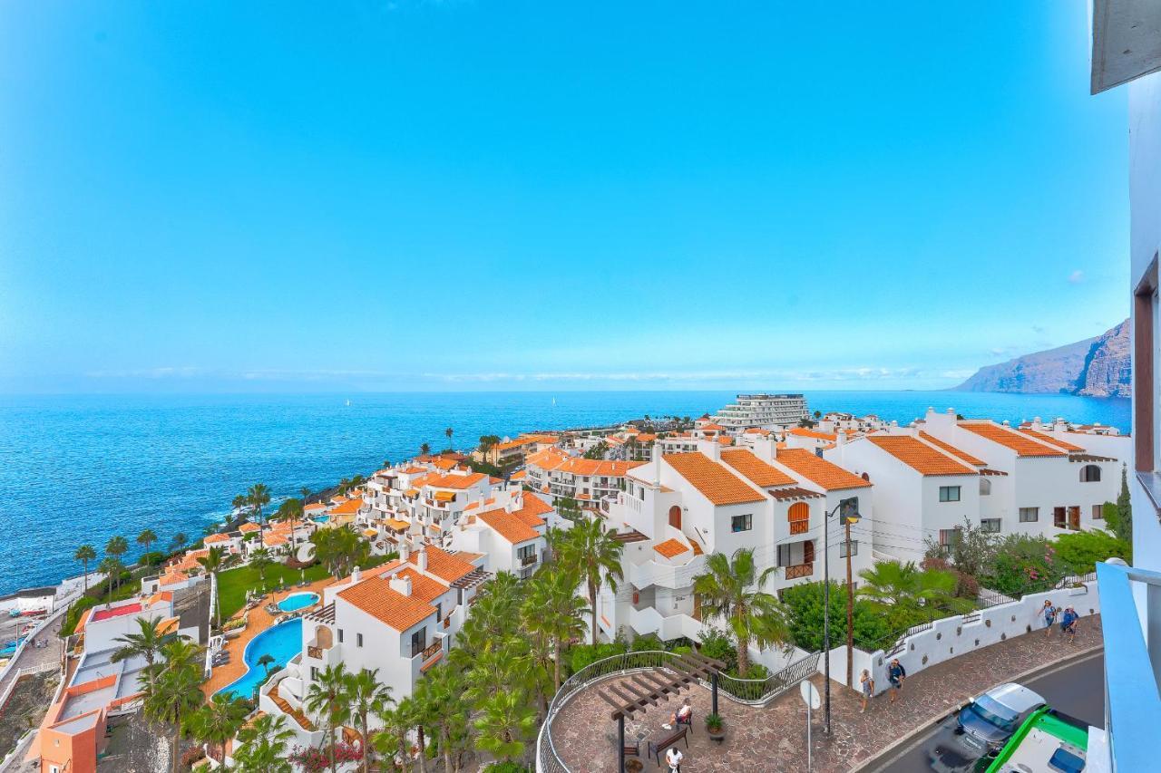 Ferienwohnung Incredible Sea & Mountain View Aircon Front Line Of Atlantic Ocean Puerto de Santiago  Exterior foto